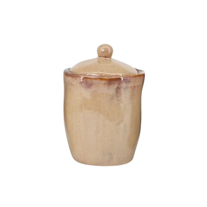 Rustic Ceramic Sugar Tea Coffee Jars