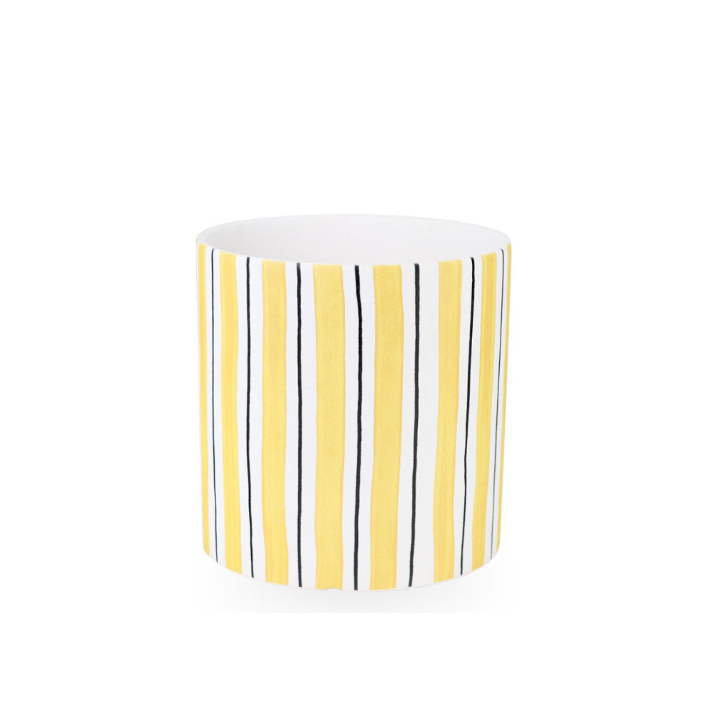 Ceramic Planter Striped 14cm
