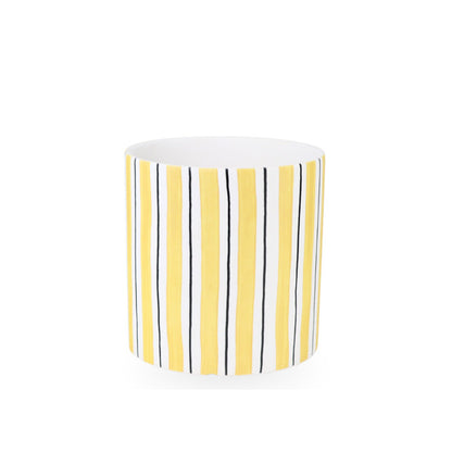 Ceramic Planter Striped 14cm