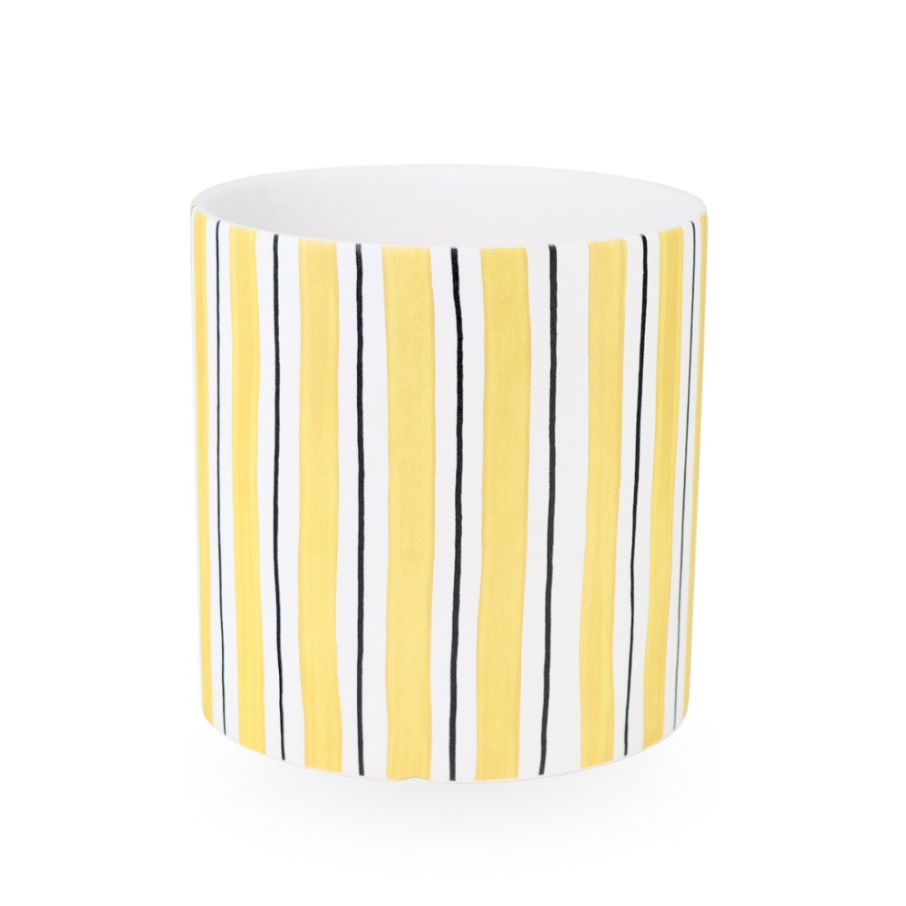 Ceramic Planter Striped 17cm