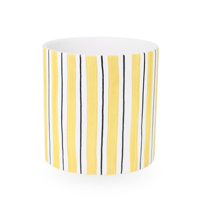 Ceramic Planter Striped 17cm