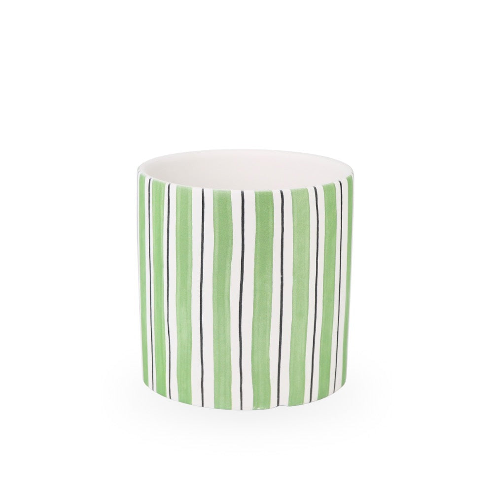Ceramic Planter Striped 14cm