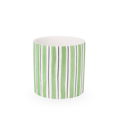 Ceramic Planter Striped 14cm
