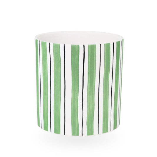 Ceramic Planter Striped 17cm