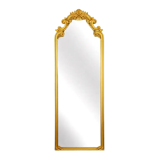 Gold Plastic Framed Mirror 130cm