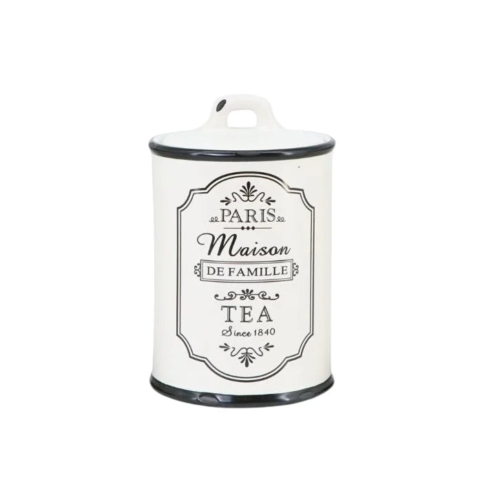 White Ceramic Sugar Tea Coffee Jars