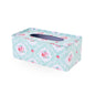 Tin Tissue Box Blue Floral