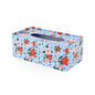Tin Tissue Box Blue Floral