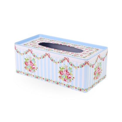 Tin Tissue Box Striped