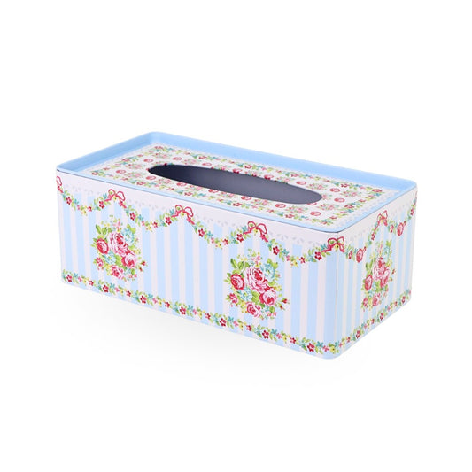 Tin Tissue Box Striped