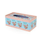Tin Tissue Box Blue Floral