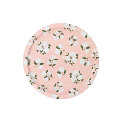 Round Tin Tray Floral 32cm