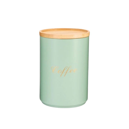Turqoise Enamel Metal Sugar Coffee Tea Canisters