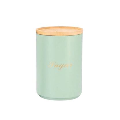 Turqoise Enamel Metal Sugar Coffee Tea Canisters