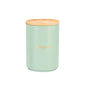 Turqoise Enamel Metal Sugar Coffee Tea Canisters