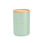 Turqoise Enamel Metal Sugar Coffee Tea Canisters