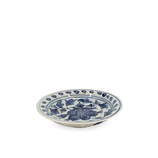 Vintage Blue China Plate 18cm