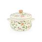 Vintage Floral Enamel Cooking Pot 24cm