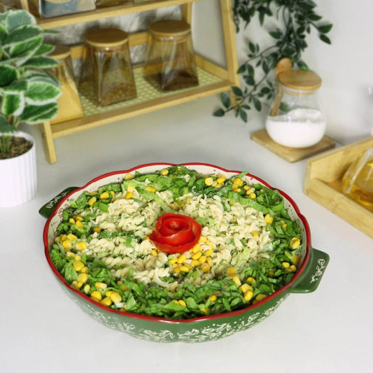 Vintage Ceramic Baking Dish - Round