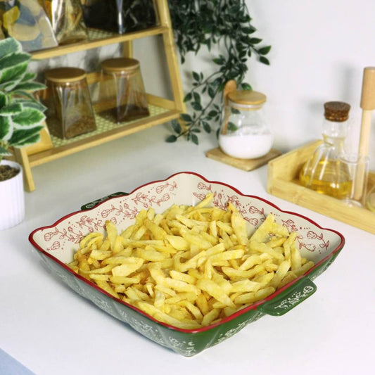 Vintage Ceramic Baking Dish - Square