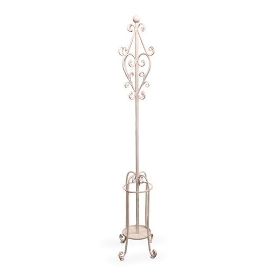Vintage Metal Coat Hanger White