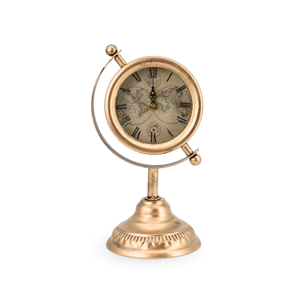 Vintage Metal Table Clock 24cm