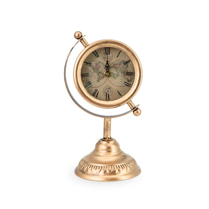 Vintage Metal Table Clock 24cm