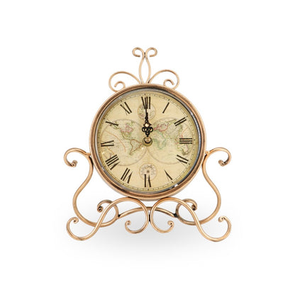 Vintage Metal Table Clock 27cm
