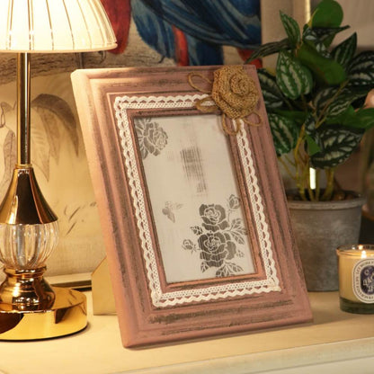 Vintage Wooden Photo Frame 21cm