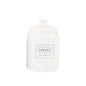 White Ceramic Sugar, Tea & Coffee Jars