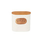 White Ceramic Sugar Tea Coffee Jars