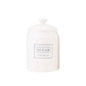 White Ceramic Sugar, Tea & Coffee Jars