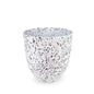 Plastic Planter White Speckled 28cm
