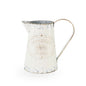 White Rustic Garden Pitcher