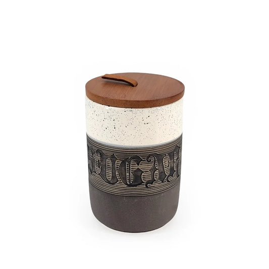 Ceramic Sugar, Coffee & Tea Canisters White