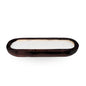 Wooden Filled Candle Oval