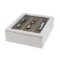 Wooden Cutlery Box White