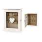 White Wooden Key Box w/ Heart