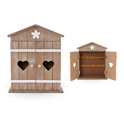 Wooden Key Box w/ 2 Doors