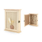 Wooden Key Box w/ Dried Flower